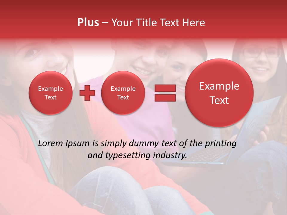 Expression Education Friends PowerPoint Template