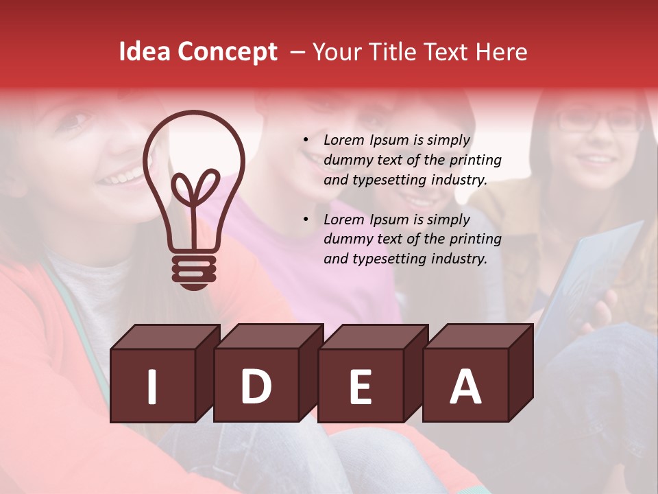 Expression Education Friends PowerPoint Template