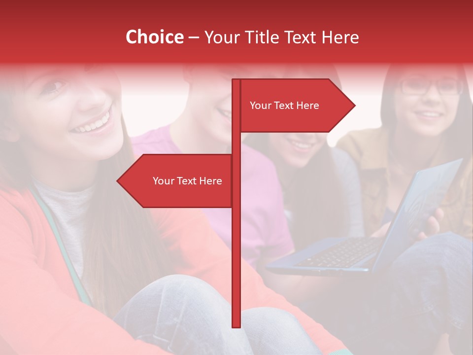 Expression Education Friends PowerPoint Template