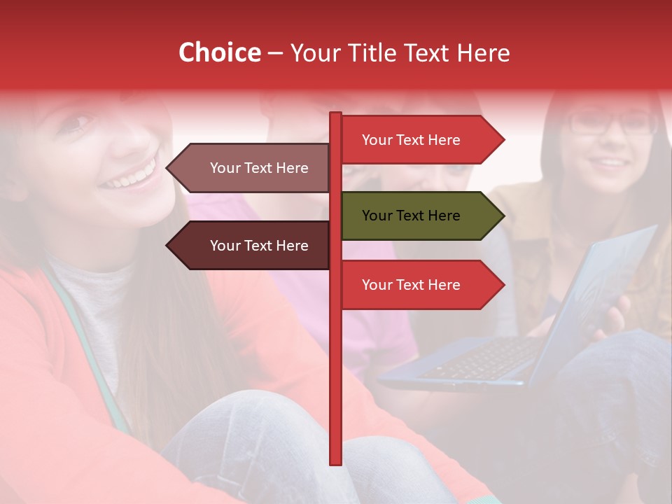 Expression Education Friends PowerPoint Template