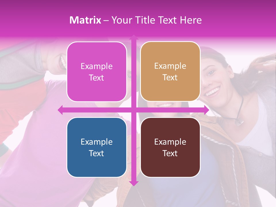 Together Smile Girl PowerPoint Template