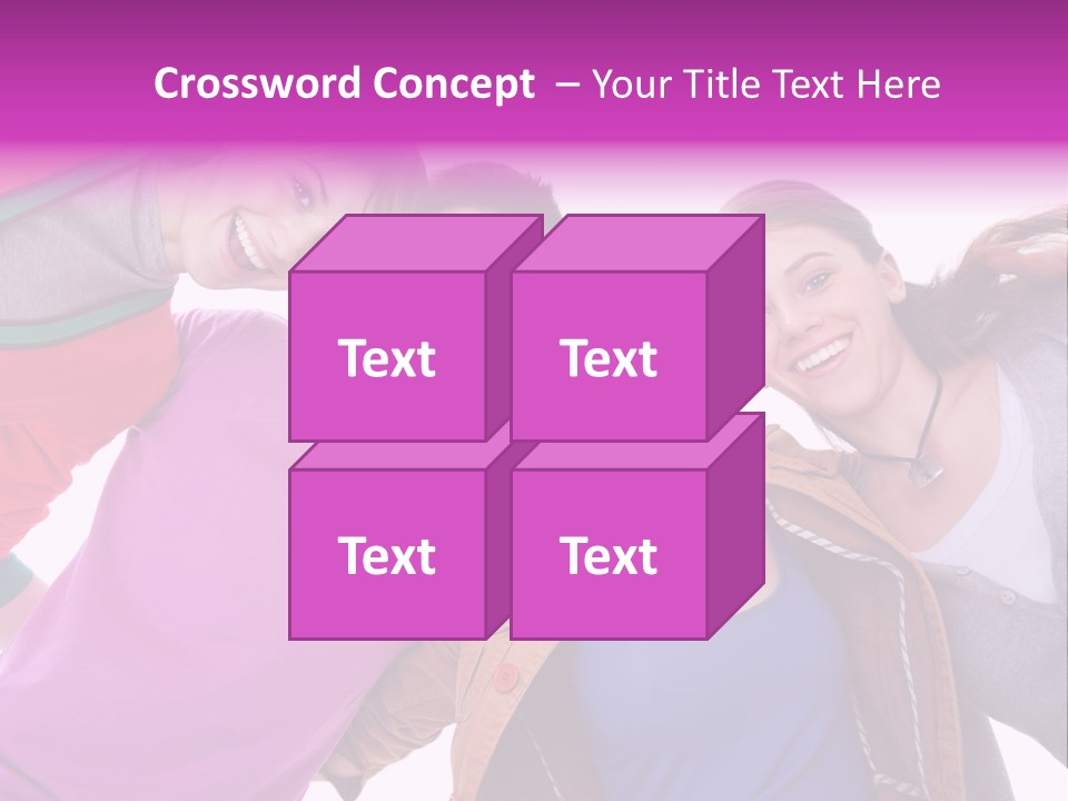 Together Smile Girl PowerPoint Template