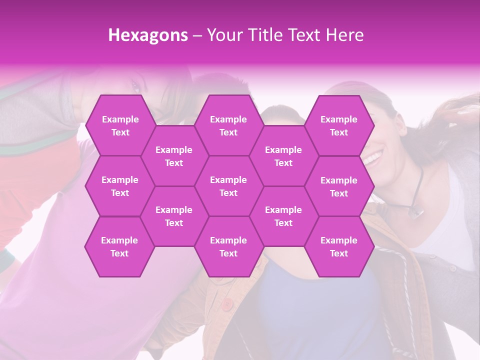 Together Smile Girl PowerPoint Template