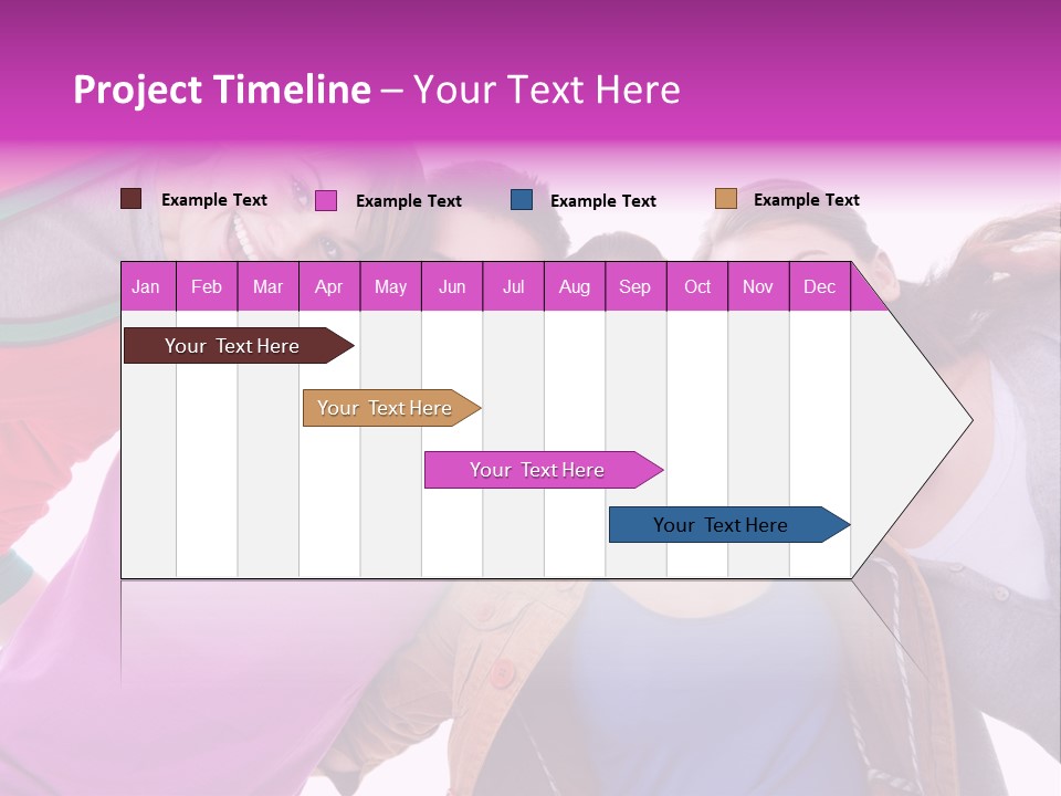 Together Smile Girl PowerPoint Template