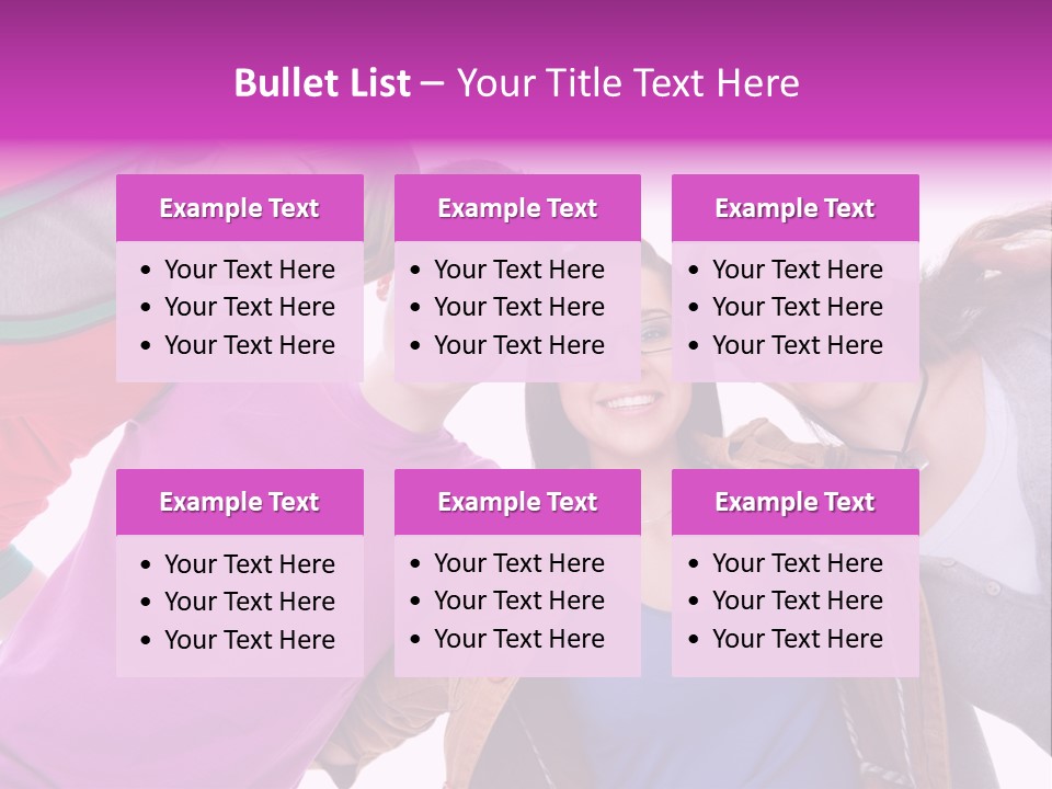 Together Smile Girl PowerPoint Template