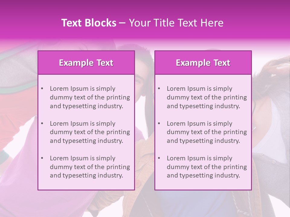 Together Smile Girl PowerPoint Template