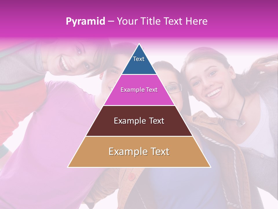 Together Smile Girl PowerPoint Template