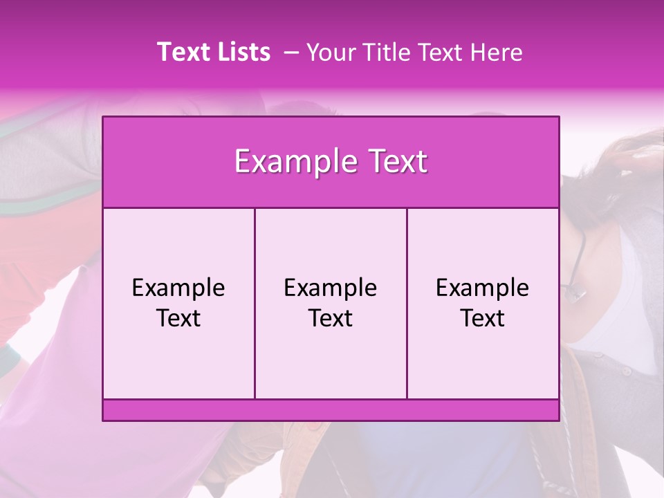 Together Smile Girl PowerPoint Template