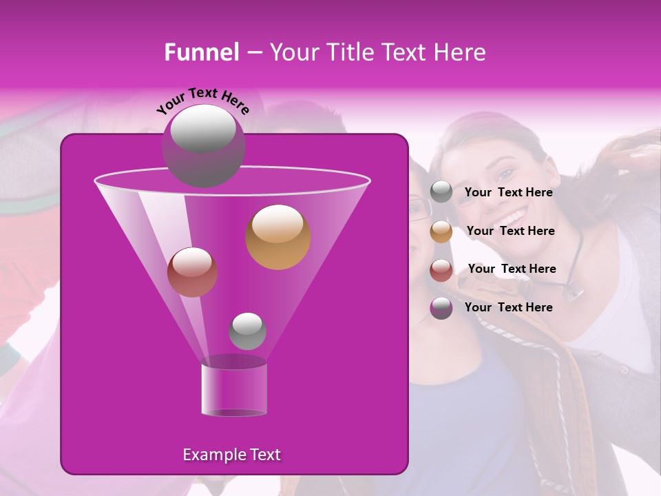 Together Smile Girl PowerPoint Template