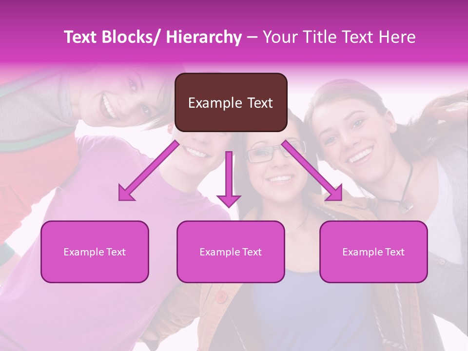 Together Smile Girl PowerPoint Template