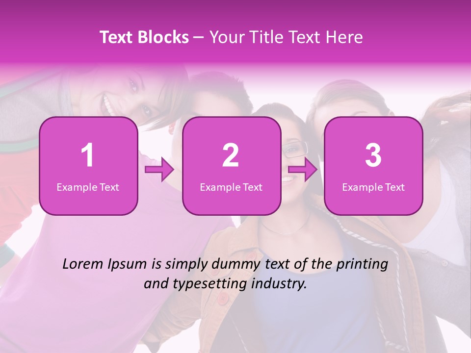 Together Smile Girl PowerPoint Template