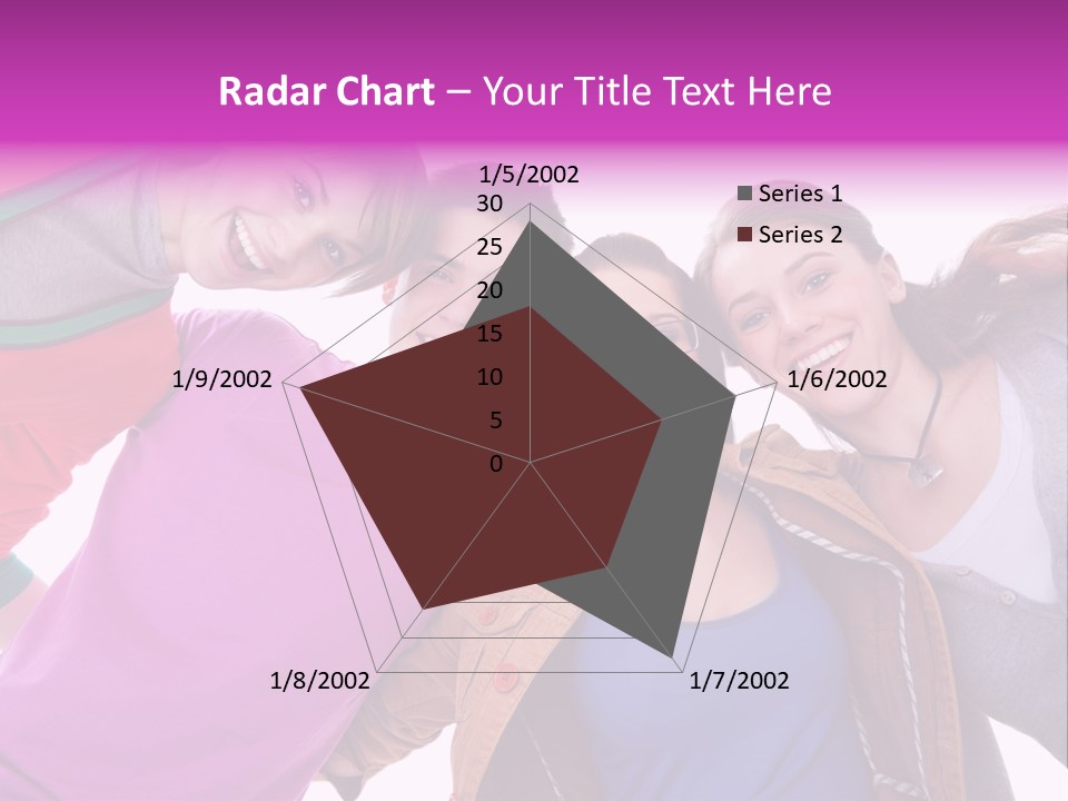 Together Smile Girl PowerPoint Template