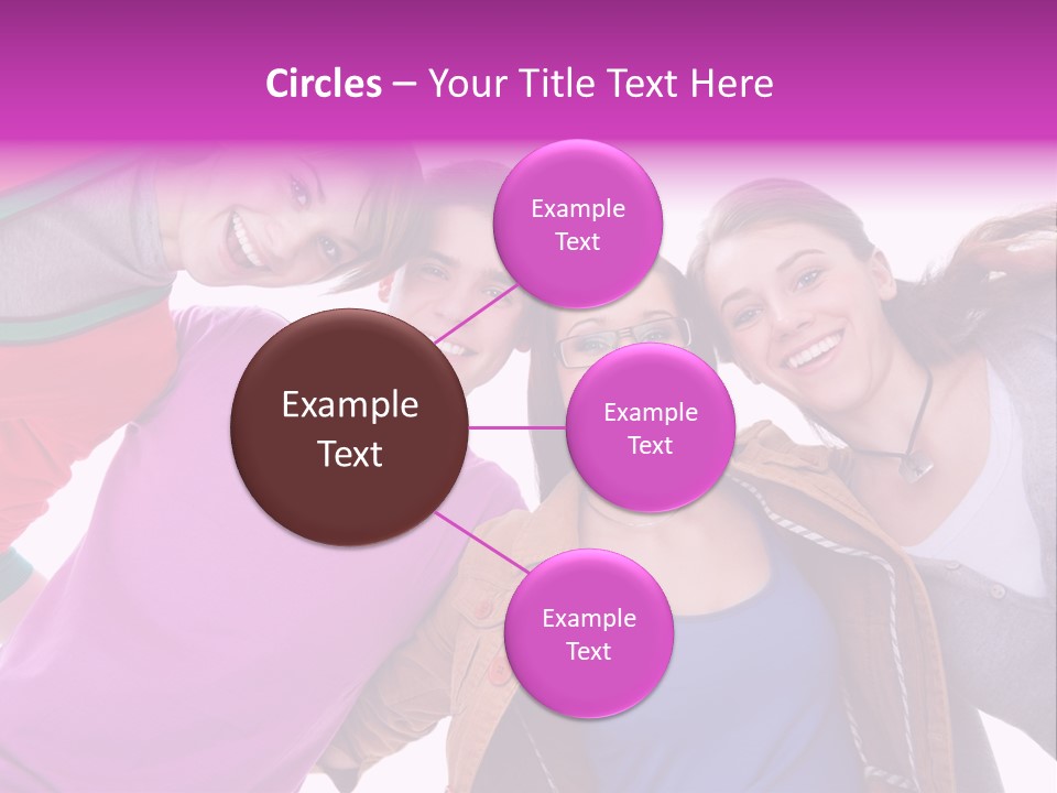 Together Smile Girl PowerPoint Template