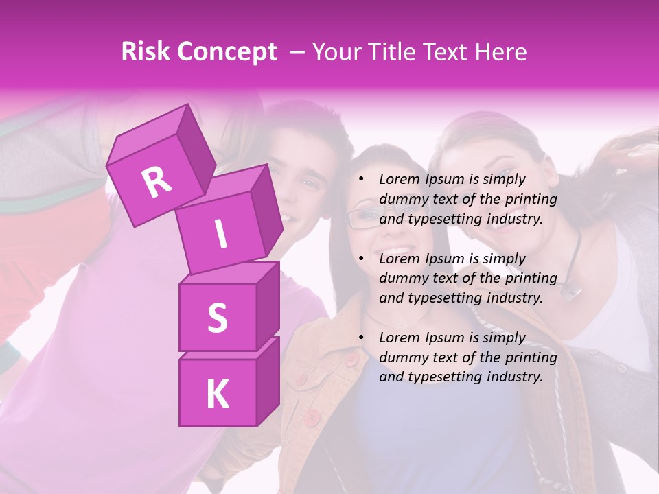 Together Smile Girl PowerPoint Template