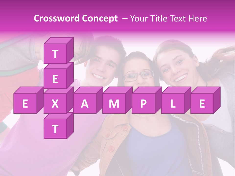 Together Smile Girl PowerPoint Template