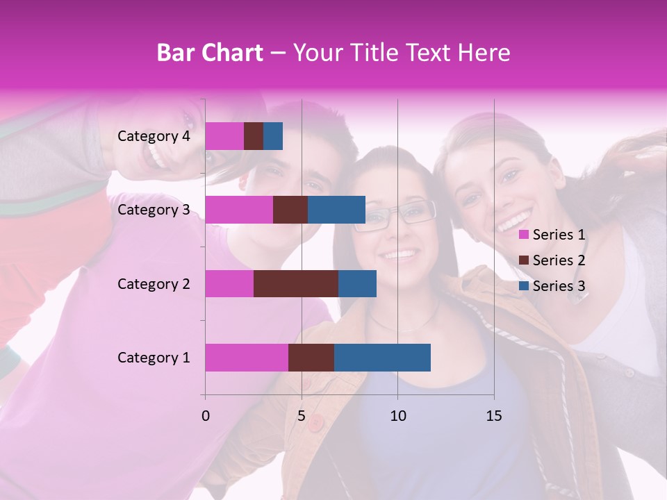 Together Smile Girl PowerPoint Template