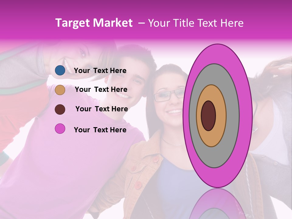 Together Smile Girl PowerPoint Template