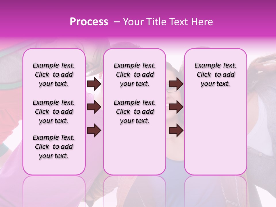 Together Smile Girl PowerPoint Template