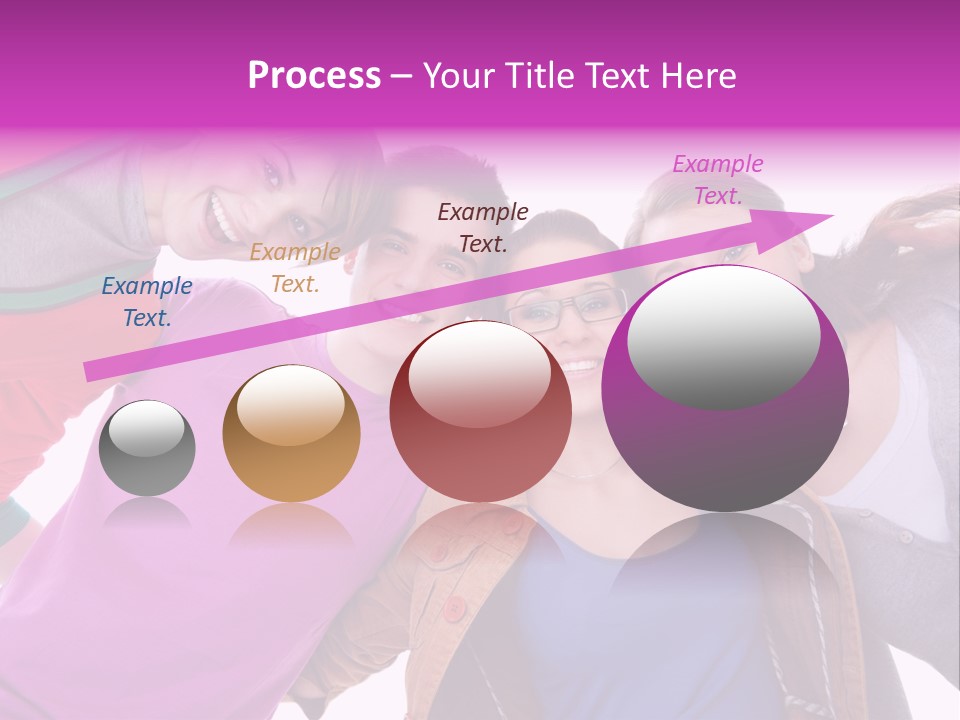 Together Smile Girl PowerPoint Template