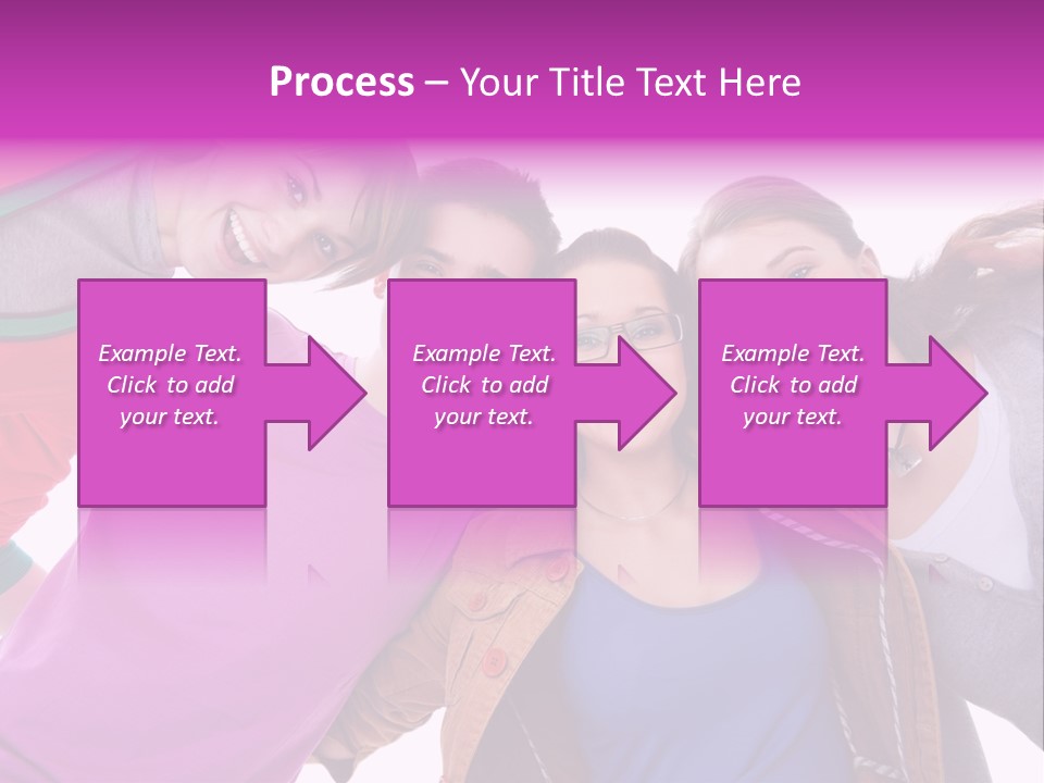 Together Smile Girl PowerPoint Template