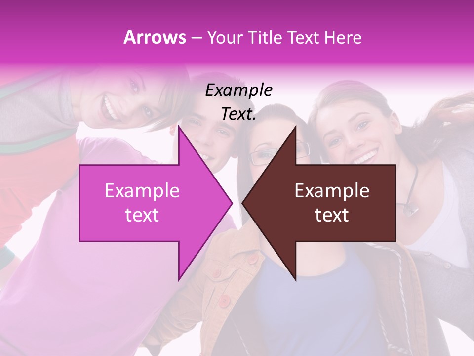 Together Smile Girl PowerPoint Template