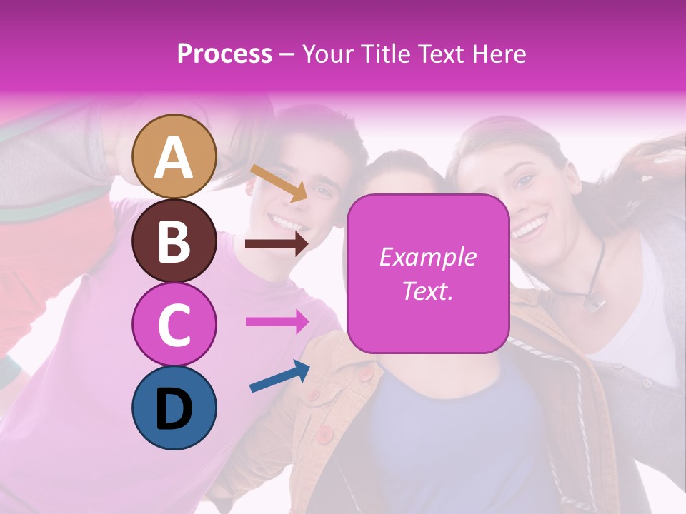 Together Smile Girl PowerPoint Template