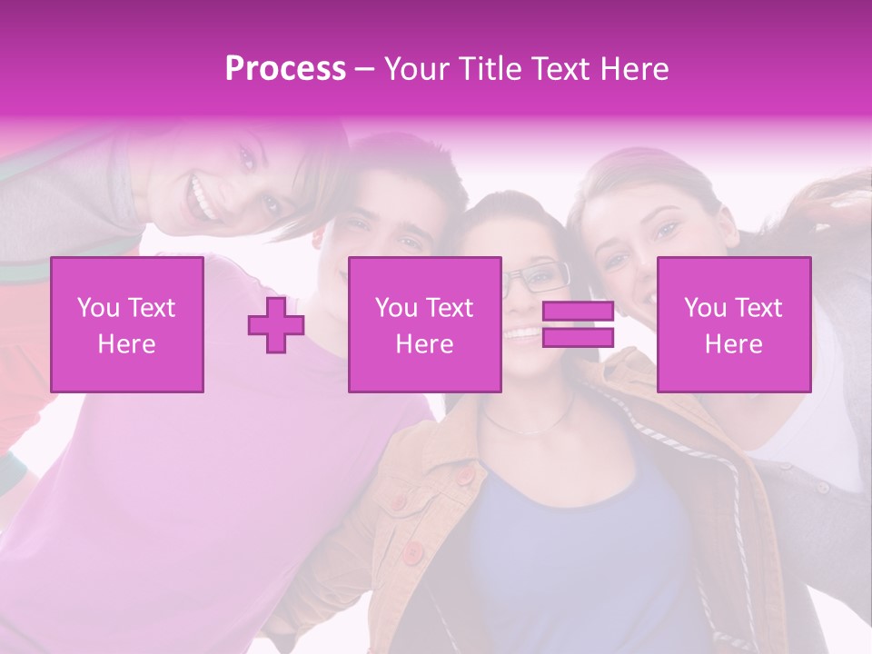 Together Smile Girl PowerPoint Template