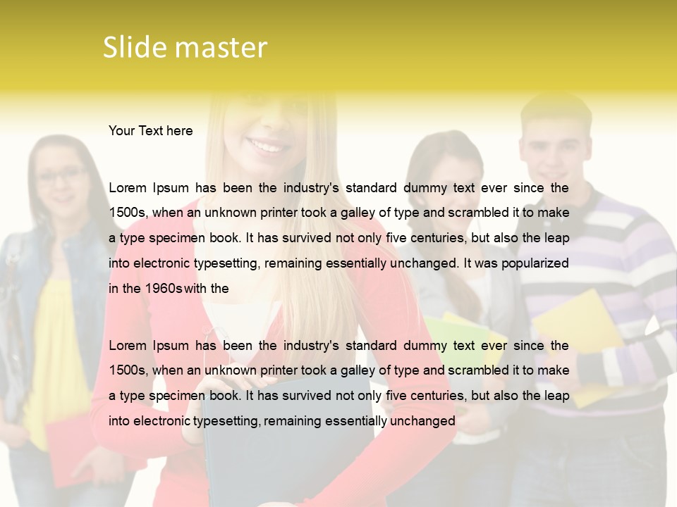 Adult Joy Happy PowerPoint Template