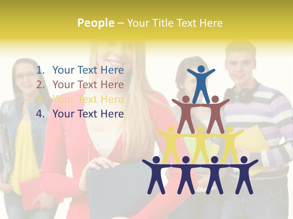 Adult Joy Happy PowerPoint Template