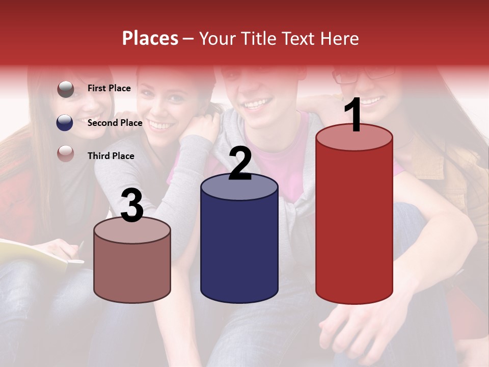 Years Refreshment Caucasian PowerPoint Template