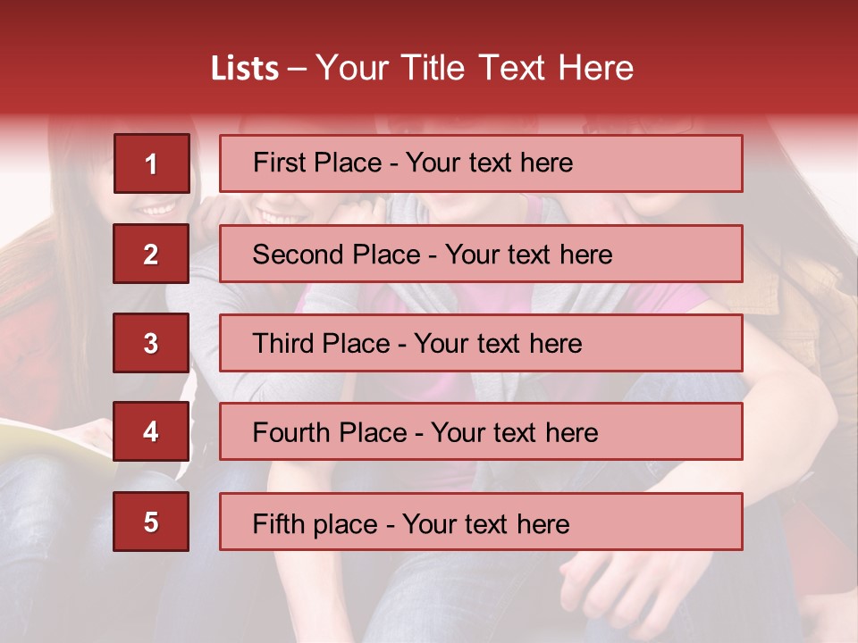 Years Refreshment Caucasian PowerPoint Template