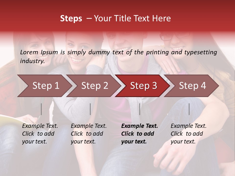 Years Refreshment Caucasian PowerPoint Template