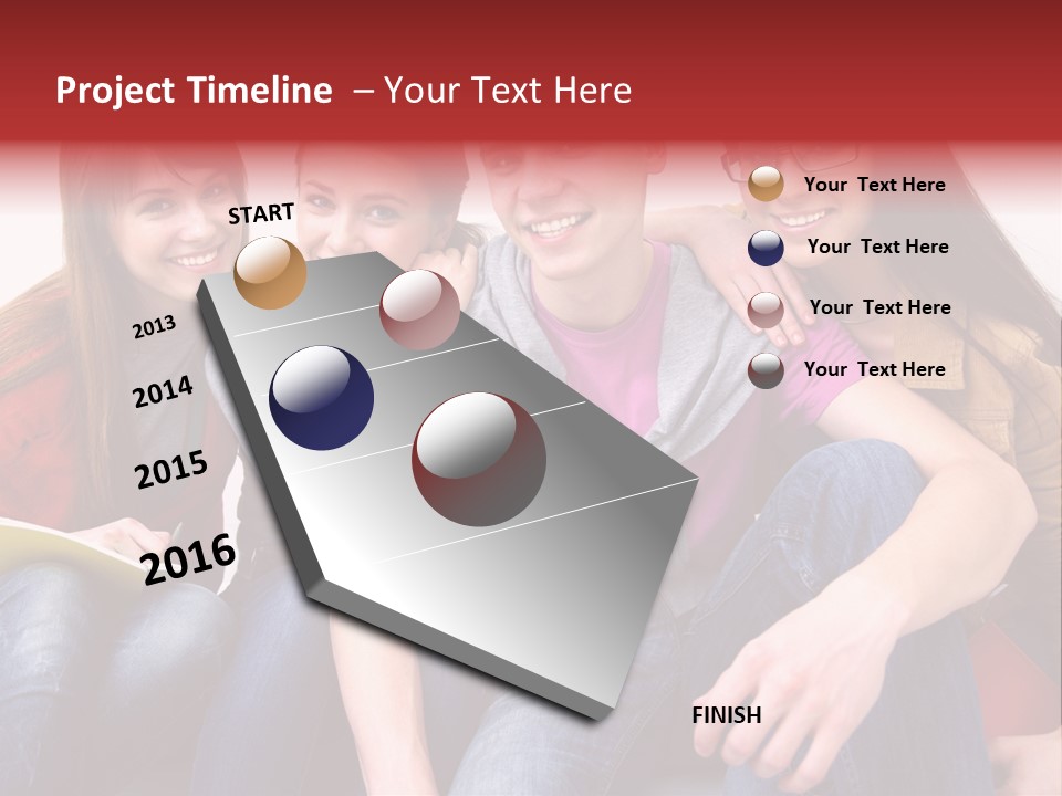 Years Refreshment Caucasian PowerPoint Template