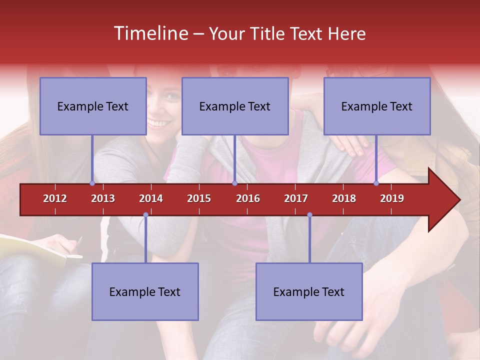 Years Refreshment Caucasian PowerPoint Template