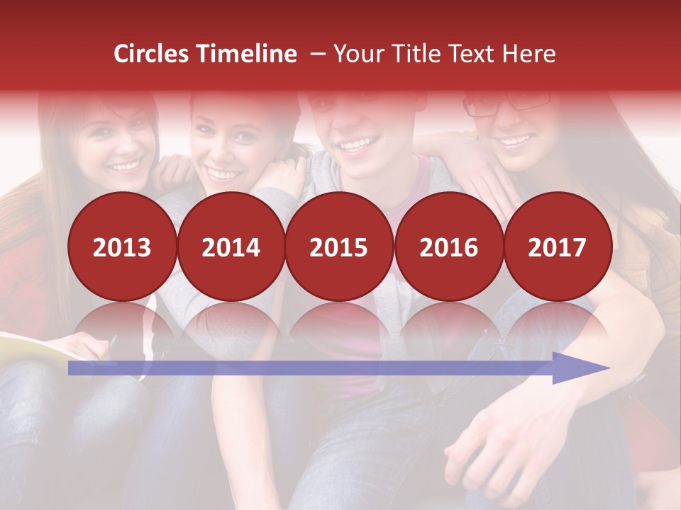 Years Refreshment Caucasian PowerPoint Template