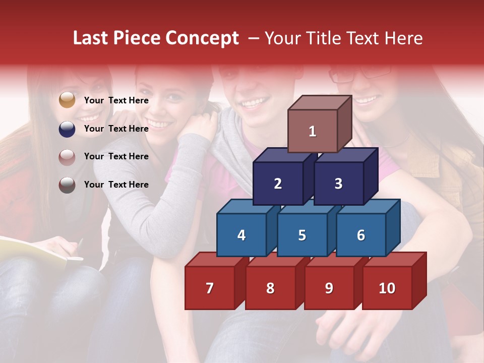 Years Refreshment Caucasian PowerPoint Template