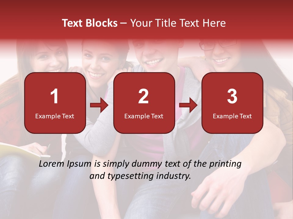 Years Refreshment Caucasian PowerPoint Template