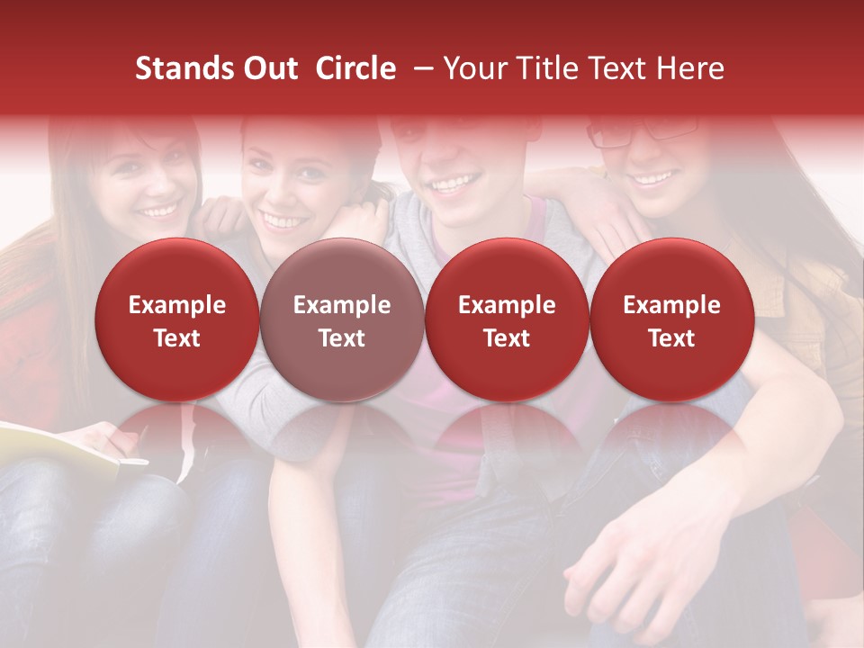 Years Refreshment Caucasian PowerPoint Template