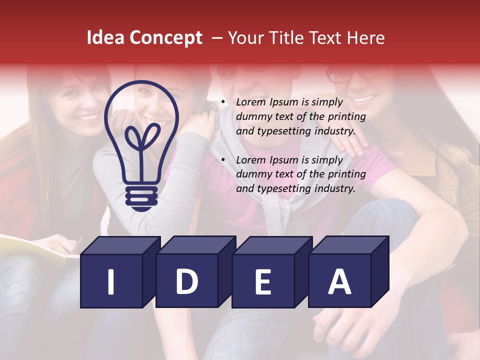 Years Refreshment Caucasian PowerPoint Template