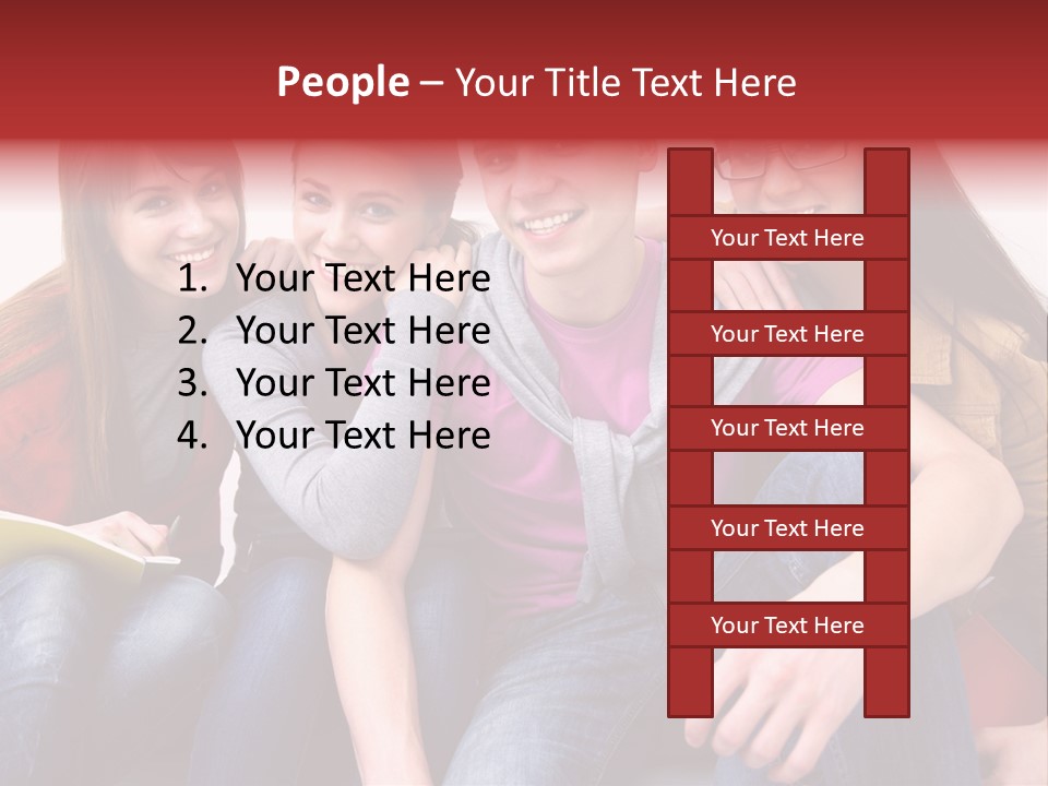 Years Refreshment Caucasian PowerPoint Template