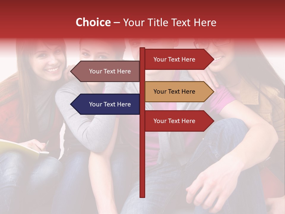 Years Refreshment Caucasian PowerPoint Template