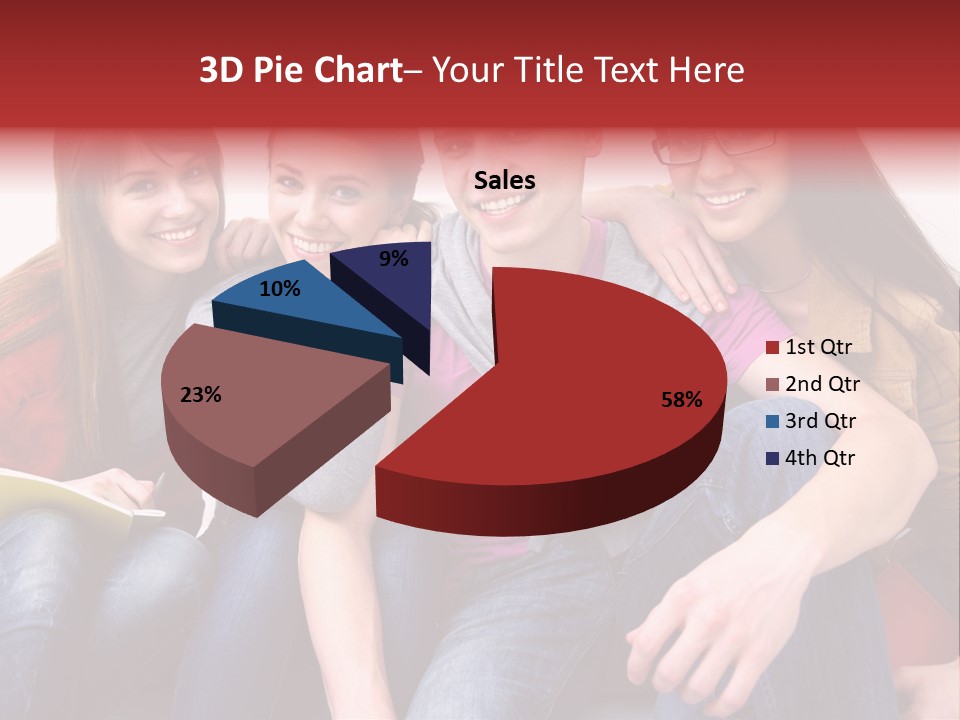 Years Refreshment Caucasian PowerPoint Template