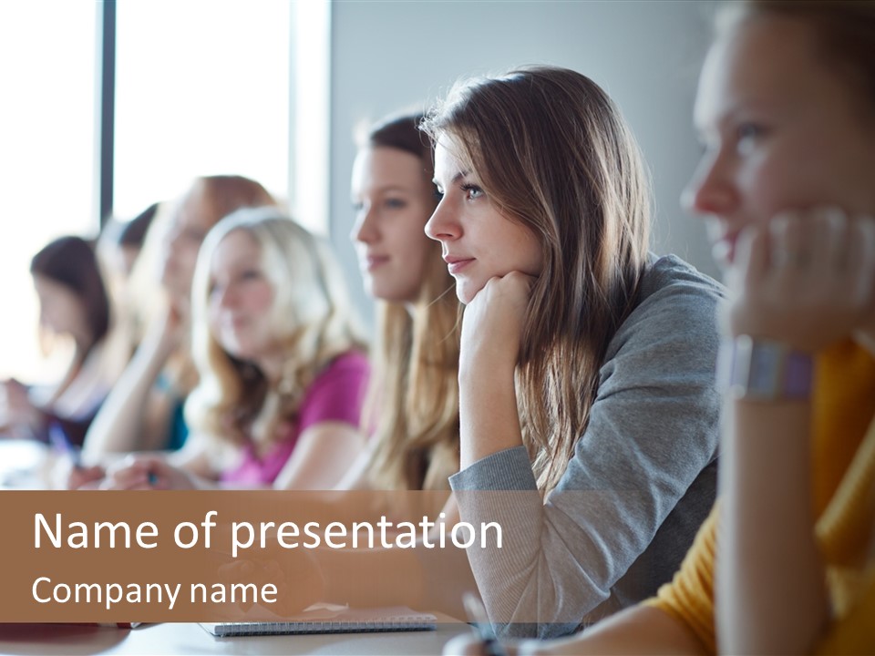 Group Uni Beautiful PowerPoint Template