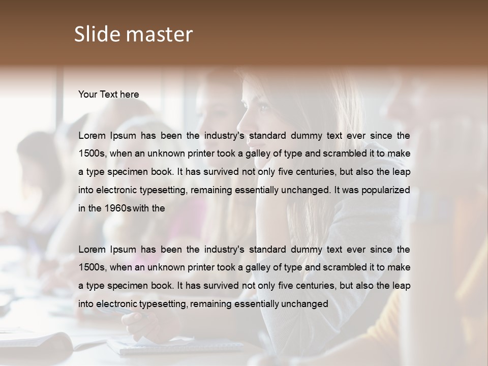 Group Uni Beautiful PowerPoint Template