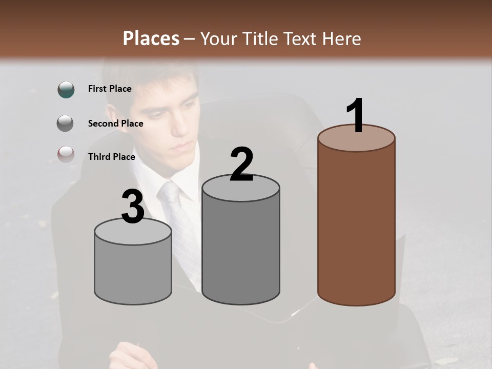 Road Portrait Abstract PowerPoint Template