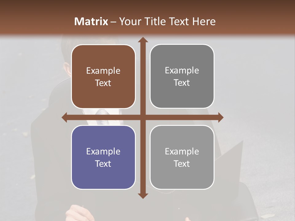 Road Portrait Abstract PowerPoint Template