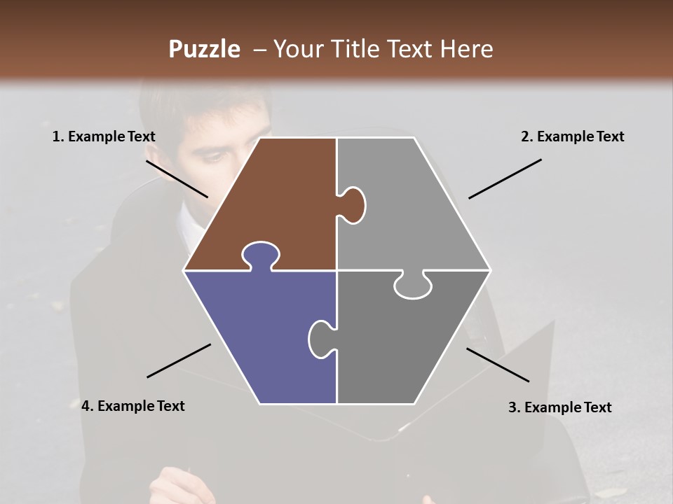 Road Portrait Abstract PowerPoint Template