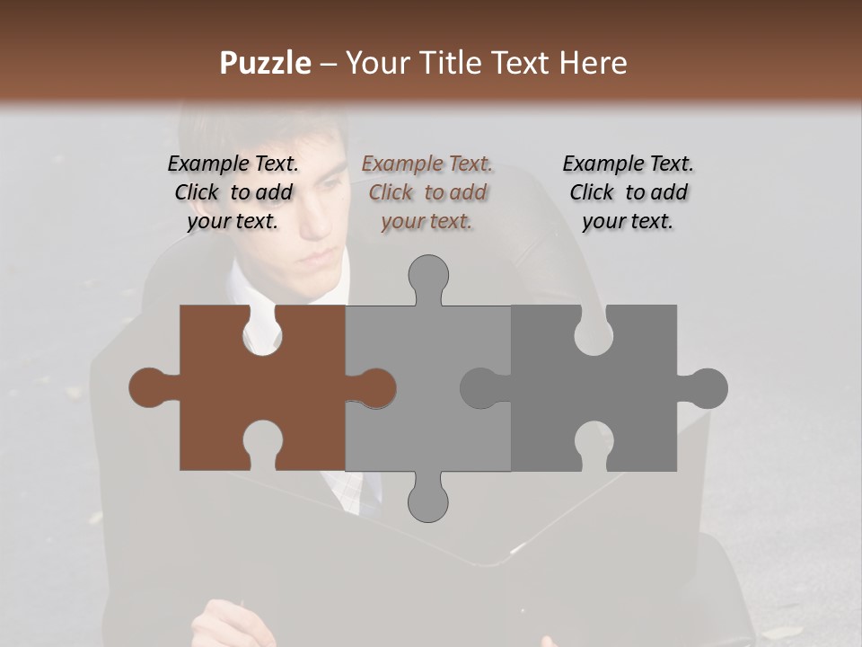 Road Portrait Abstract PowerPoint Template