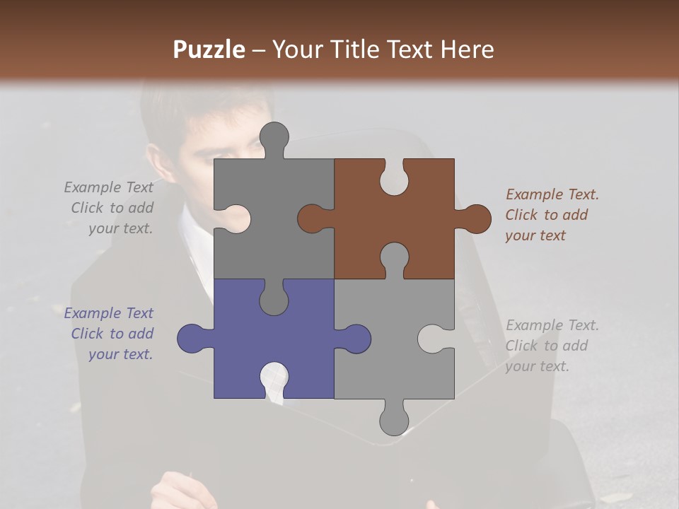 Road Portrait Abstract PowerPoint Template