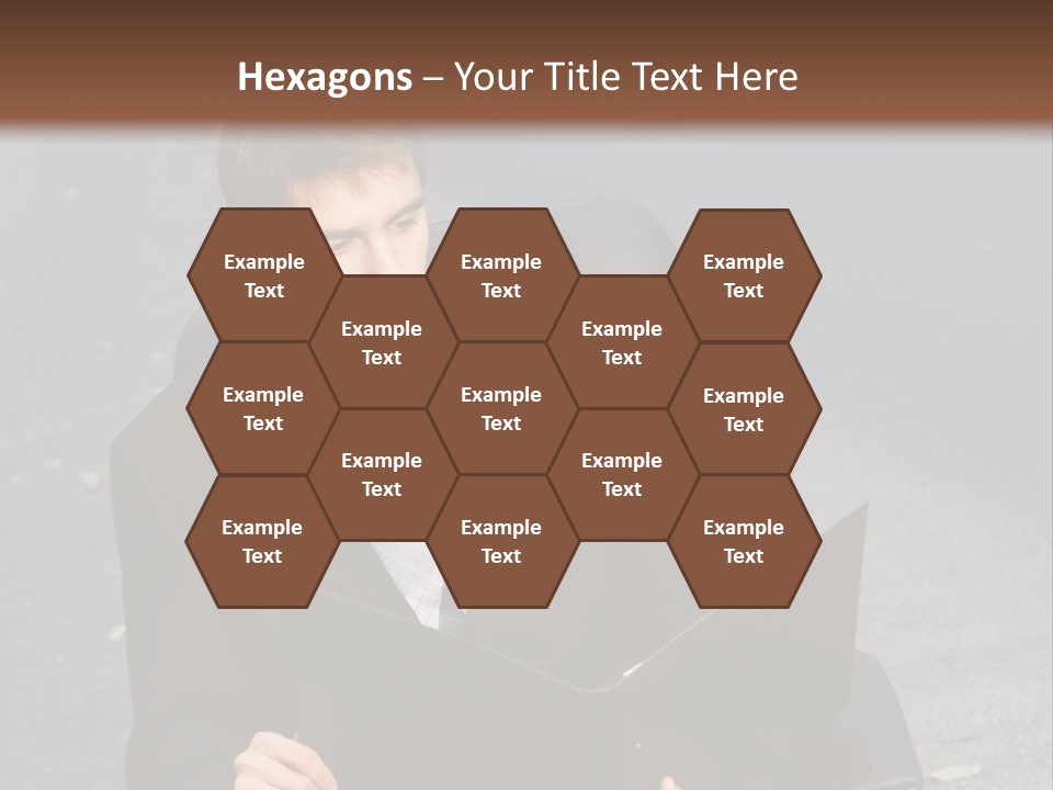 Road Portrait Abstract PowerPoint Template